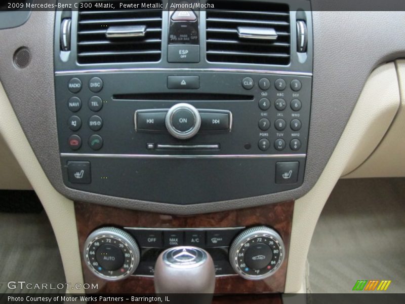 Pewter Metallic / Almond/Mocha 2009 Mercedes-Benz C 300 4Matic