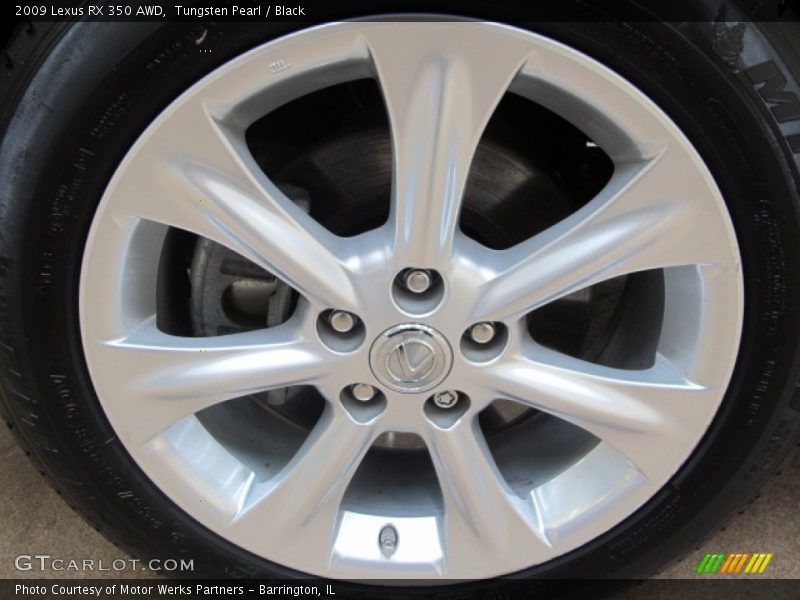 Tungsten Pearl / Black 2009 Lexus RX 350 AWD