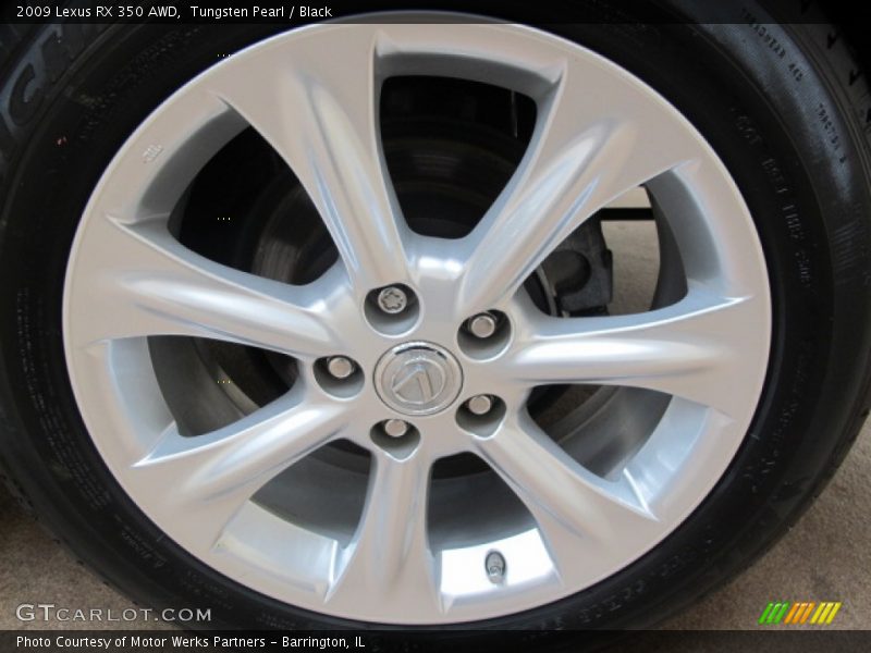 Tungsten Pearl / Black 2009 Lexus RX 350 AWD