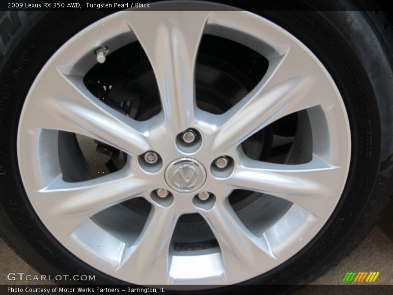 Tungsten Pearl / Black 2009 Lexus RX 350 AWD