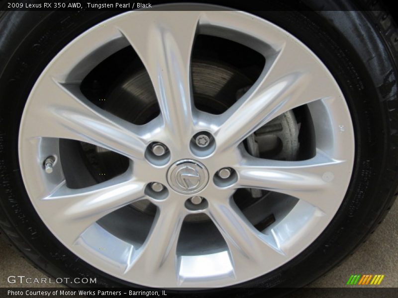 Tungsten Pearl / Black 2009 Lexus RX 350 AWD