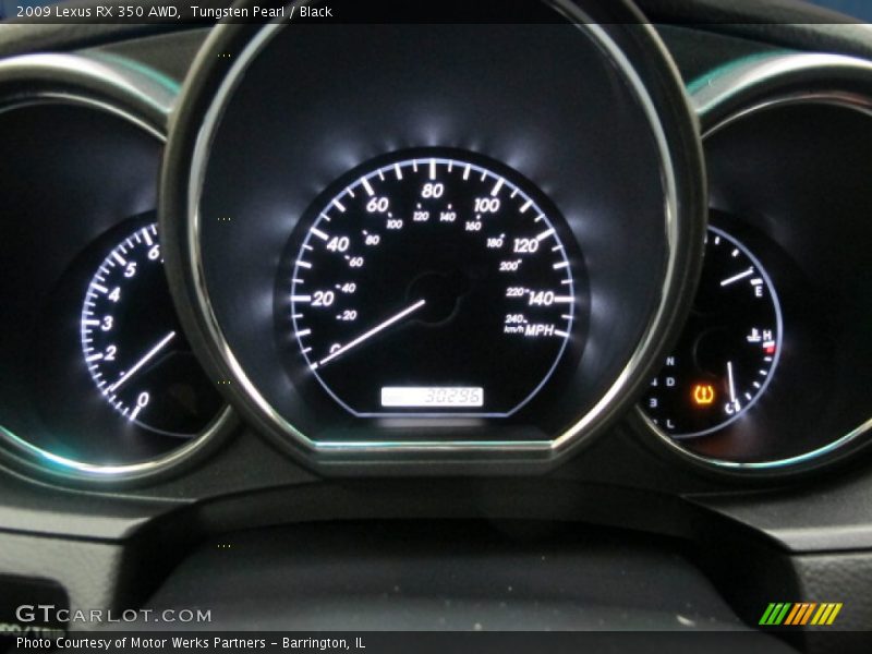 Tungsten Pearl / Black 2009 Lexus RX 350 AWD
