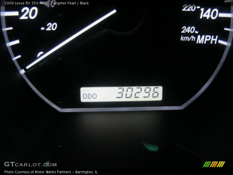 Tungsten Pearl / Black 2009 Lexus RX 350 AWD