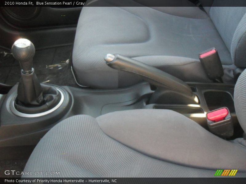 Blue Sensation Pearl / Gray 2010 Honda Fit