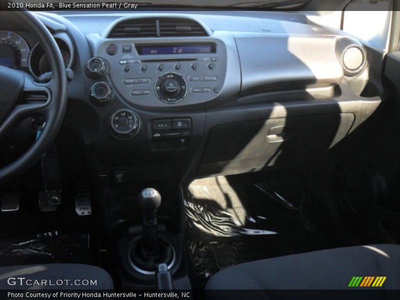 Blue Sensation Pearl / Gray 2010 Honda Fit