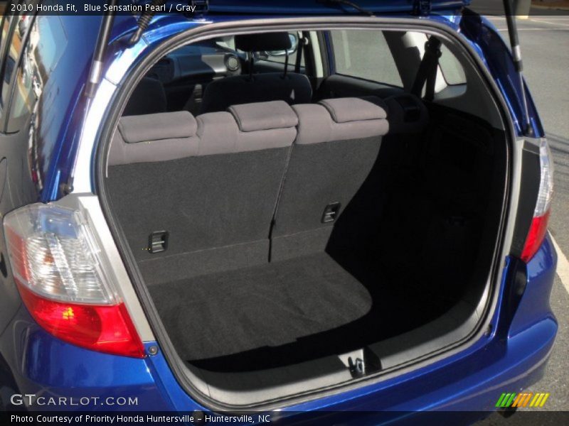 Blue Sensation Pearl / Gray 2010 Honda Fit