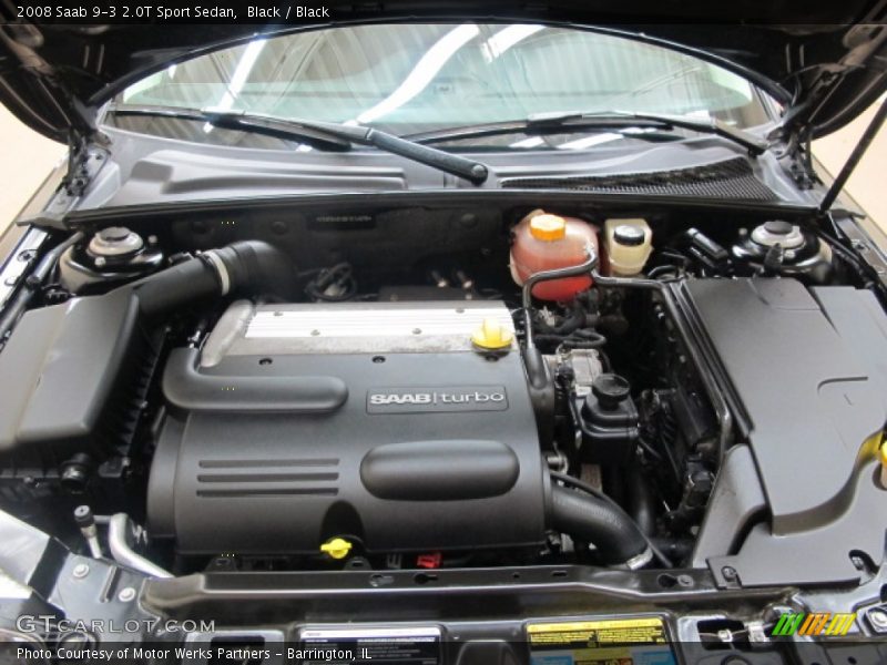 Black / Black 2008 Saab 9-3 2.0T Sport Sedan
