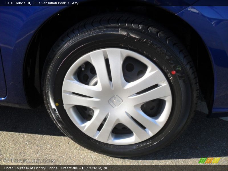 Blue Sensation Pearl / Gray 2010 Honda Fit