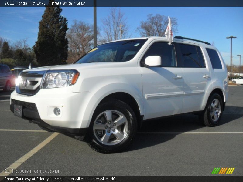 Taffeta White / Gray 2011 Honda Pilot EX-L