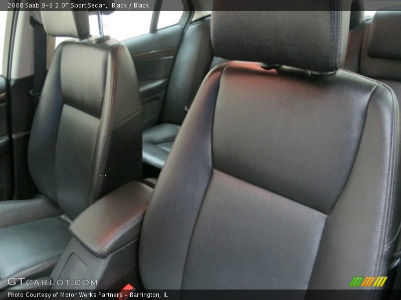 Black / Black 2008 Saab 9-3 2.0T Sport Sedan
