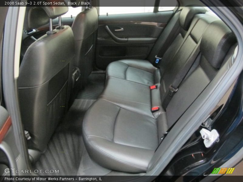 Black / Black 2008 Saab 9-3 2.0T Sport Sedan