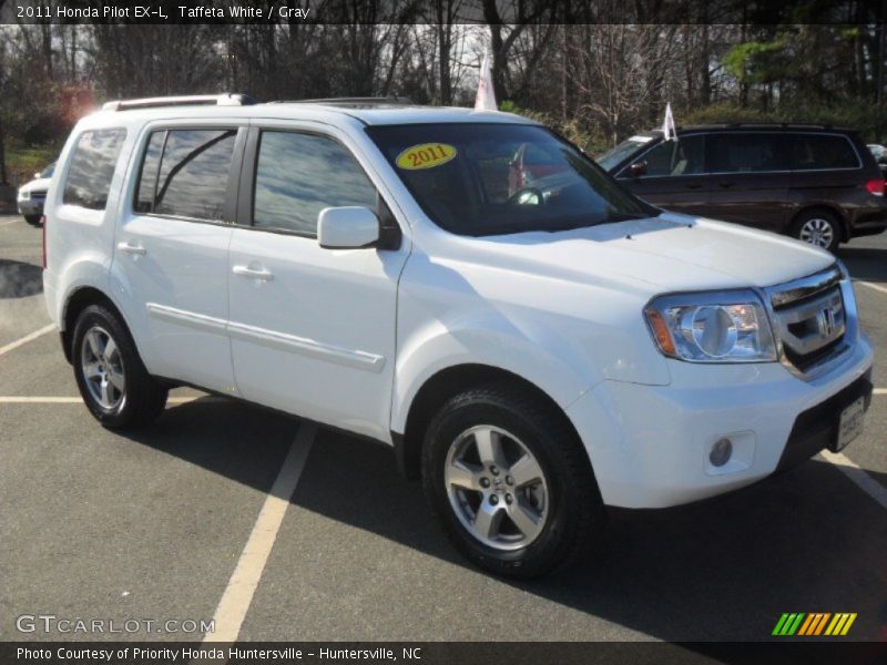 Taffeta White / Gray 2011 Honda Pilot EX-L