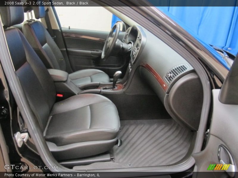 Black / Black 2008 Saab 9-3 2.0T Sport Sedan