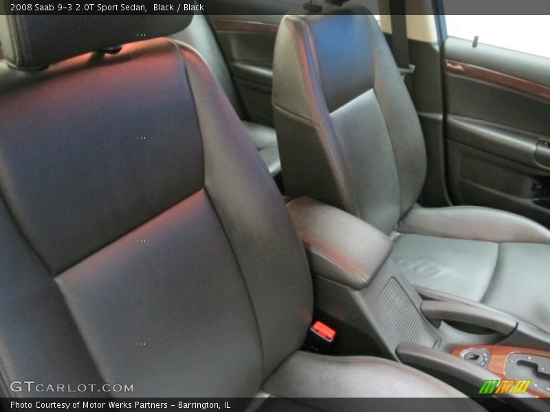 Black / Black 2008 Saab 9-3 2.0T Sport Sedan