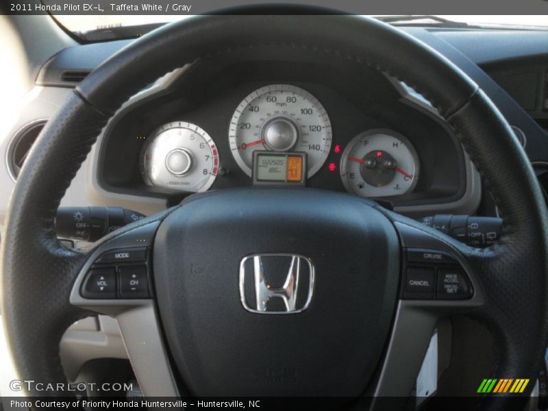 Taffeta White / Gray 2011 Honda Pilot EX-L