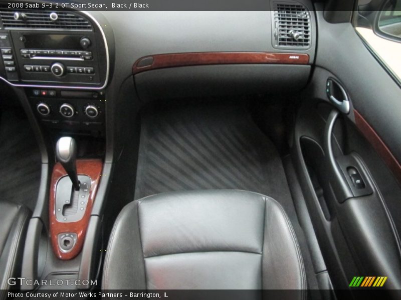 Black / Black 2008 Saab 9-3 2.0T Sport Sedan
