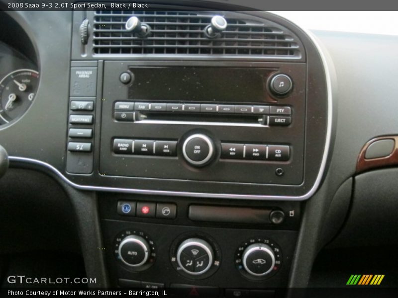 Black / Black 2008 Saab 9-3 2.0T Sport Sedan