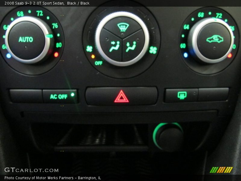 Black / Black 2008 Saab 9-3 2.0T Sport Sedan