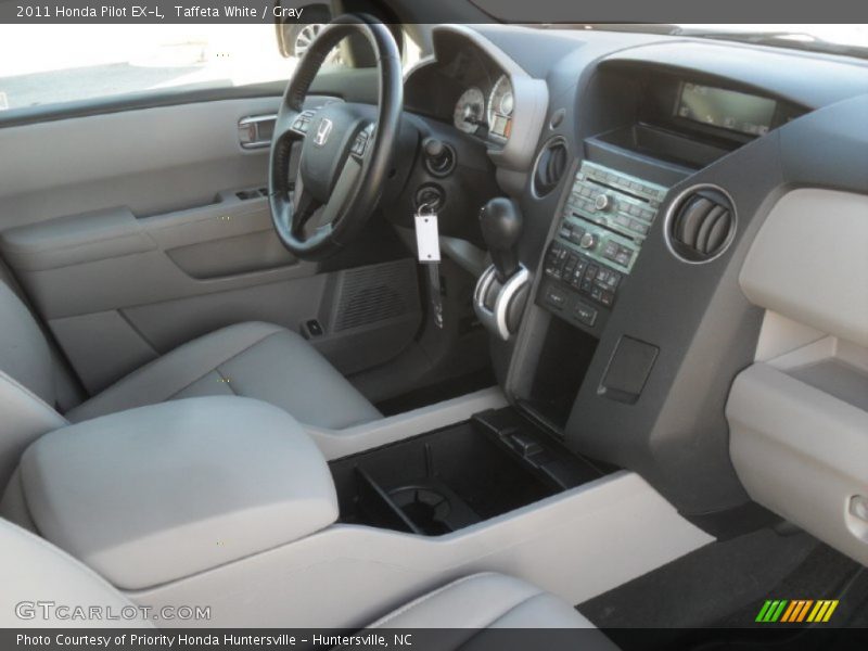 Taffeta White / Gray 2011 Honda Pilot EX-L