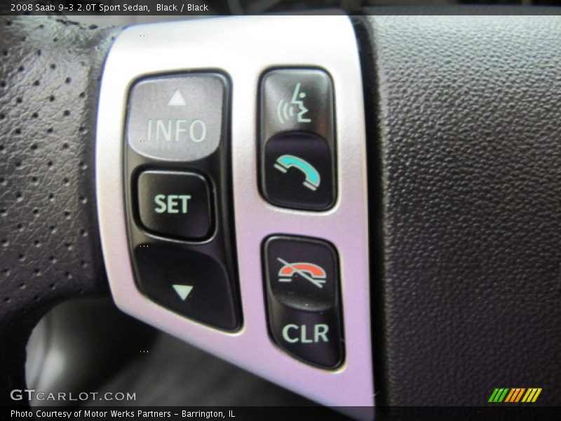 Black / Black 2008 Saab 9-3 2.0T Sport Sedan