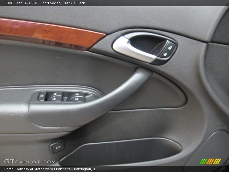 Black / Black 2008 Saab 9-3 2.0T Sport Sedan