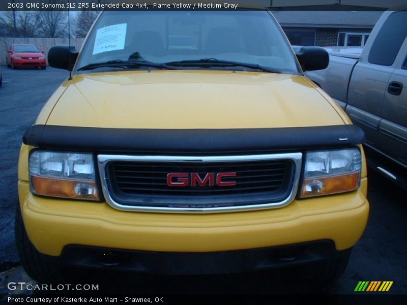 Flame Yellow / Medium Gray 2003 GMC Sonoma SLS ZR5 Extended Cab 4x4