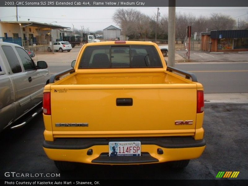Flame Yellow / Medium Gray 2003 GMC Sonoma SLS ZR5 Extended Cab 4x4
