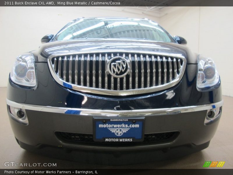 Ming Blue Metallic / Cashmere/Cocoa 2011 Buick Enclave CXL AWD