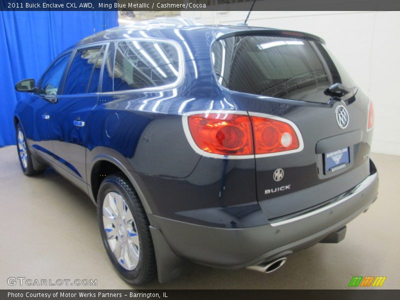 Ming Blue Metallic / Cashmere/Cocoa 2011 Buick Enclave CXL AWD
