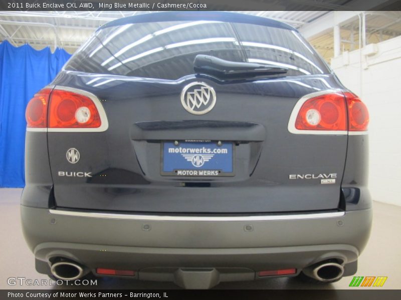 Ming Blue Metallic / Cashmere/Cocoa 2011 Buick Enclave CXL AWD