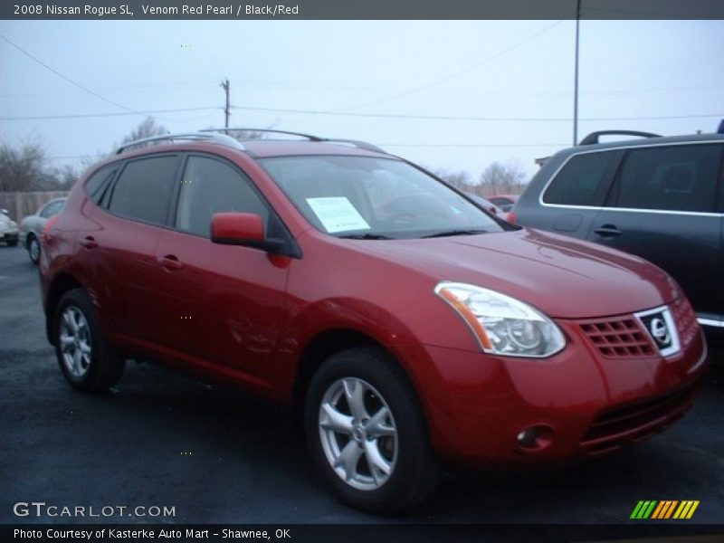 Venom Red Pearl / Black/Red 2008 Nissan Rogue SL