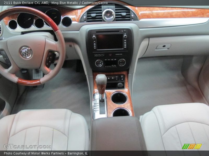 Ming Blue Metallic / Cashmere/Cocoa 2011 Buick Enclave CXL AWD