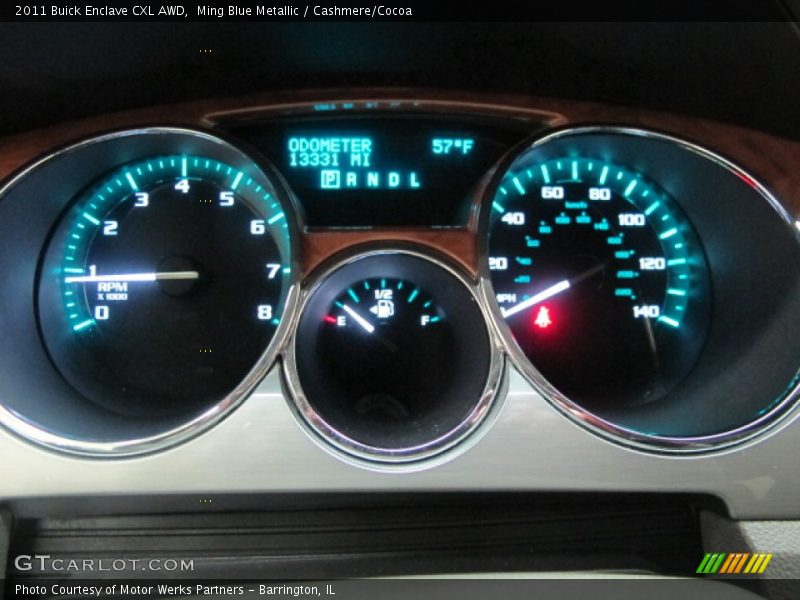 Ming Blue Metallic / Cashmere/Cocoa 2011 Buick Enclave CXL AWD