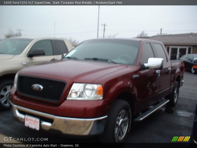 Dark Toreador Red Metallic / Medium/Dark Flint 2006 Ford F150 XLT SuperCrew