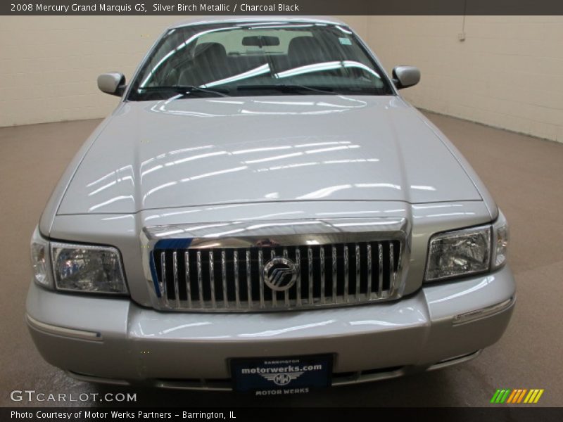Silver Birch Metallic / Charcoal Black 2008 Mercury Grand Marquis GS