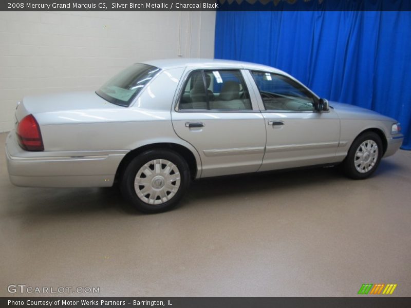 Silver Birch Metallic / Charcoal Black 2008 Mercury Grand Marquis GS