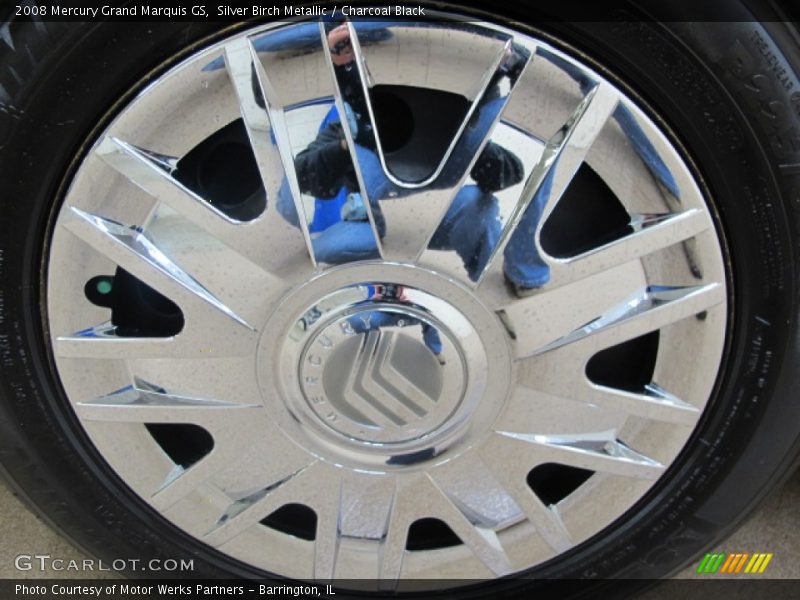 Silver Birch Metallic / Charcoal Black 2008 Mercury Grand Marquis GS
