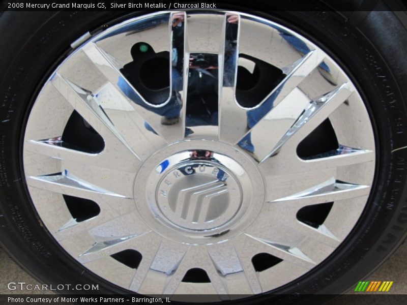 Silver Birch Metallic / Charcoal Black 2008 Mercury Grand Marquis GS
