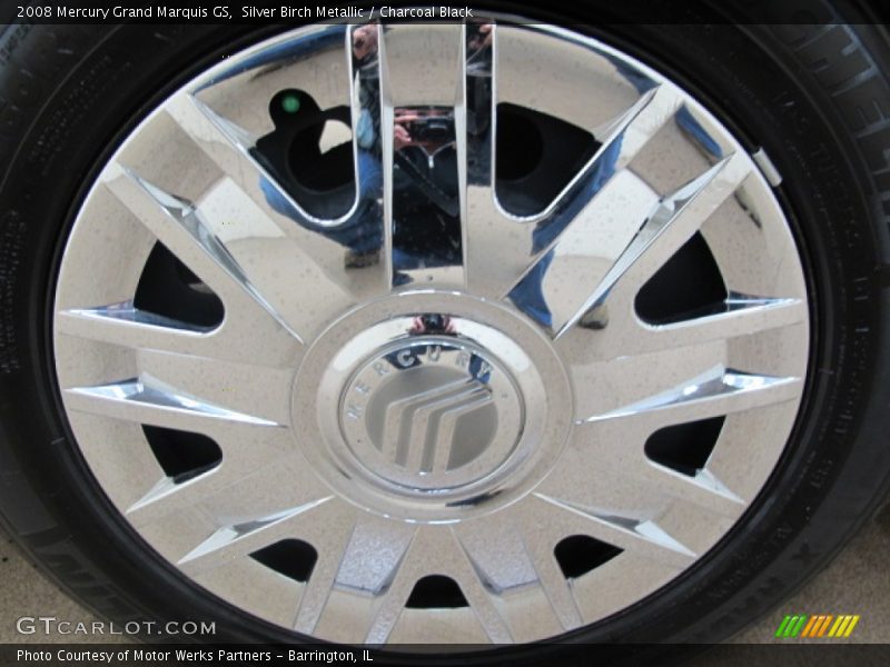 Silver Birch Metallic / Charcoal Black 2008 Mercury Grand Marquis GS
