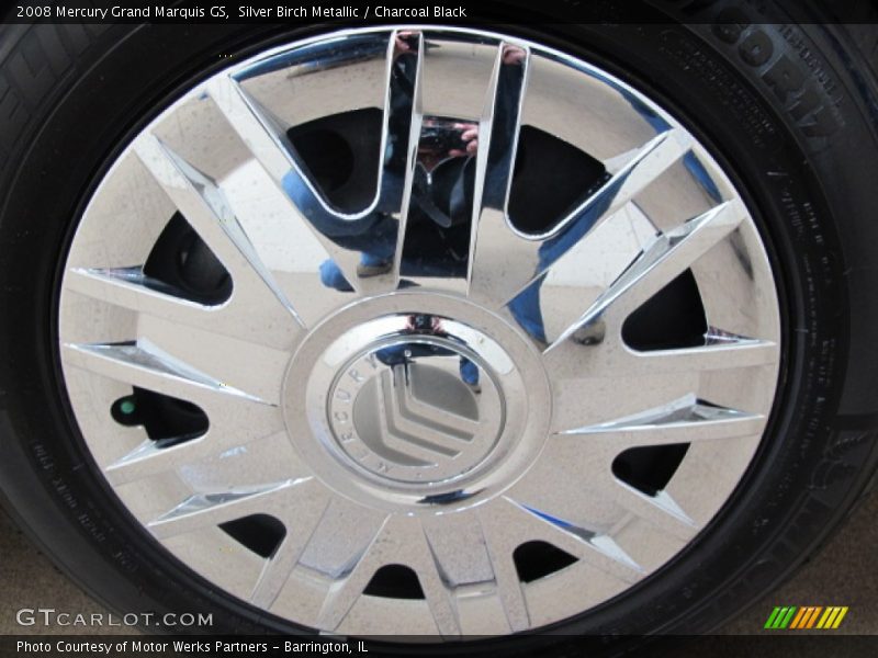 Silver Birch Metallic / Charcoal Black 2008 Mercury Grand Marquis GS