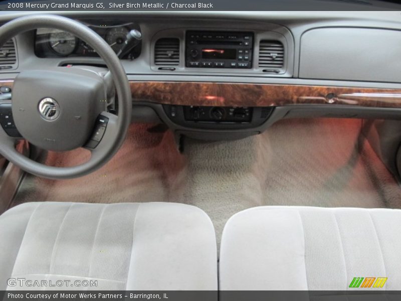 Silver Birch Metallic / Charcoal Black 2008 Mercury Grand Marquis GS