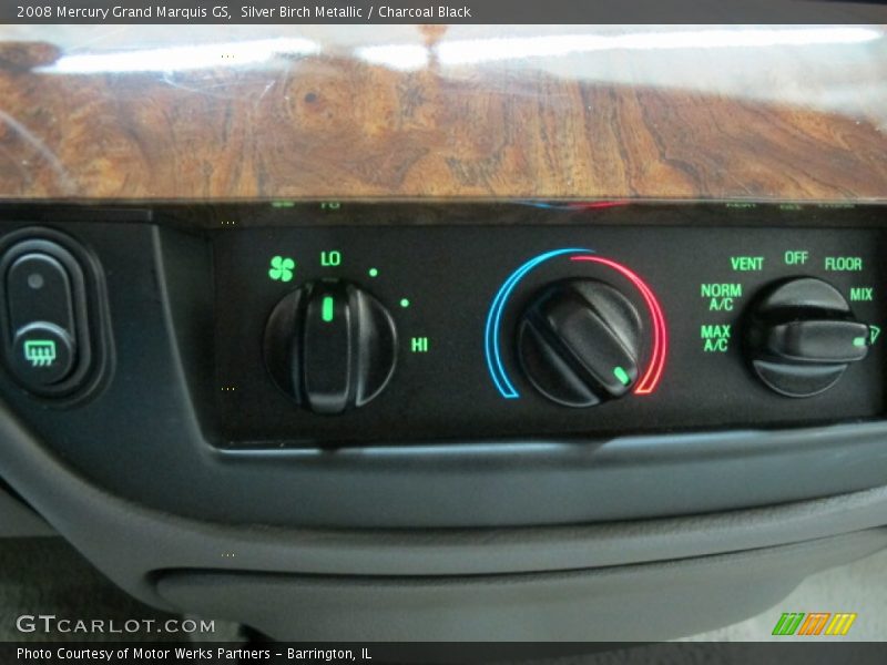 Silver Birch Metallic / Charcoal Black 2008 Mercury Grand Marquis GS