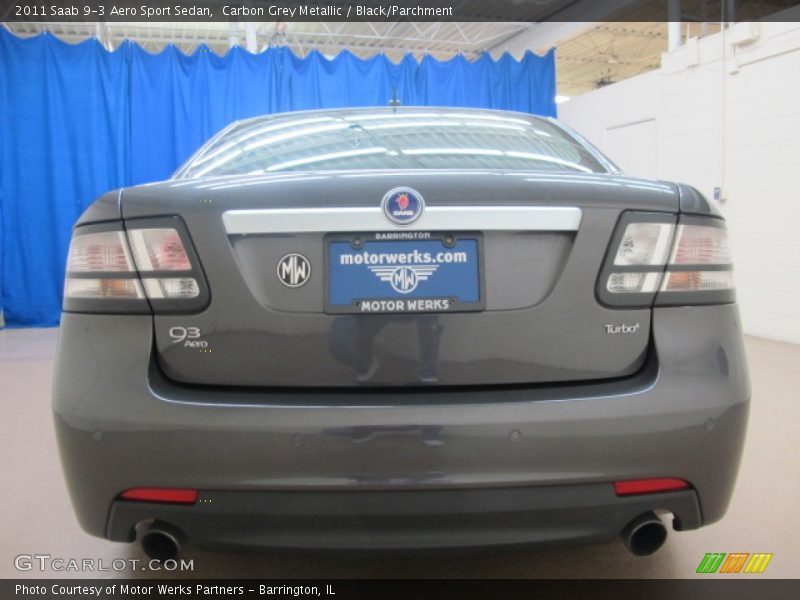 Carbon Grey Metallic / Black/Parchment 2011 Saab 9-3 Aero Sport Sedan
