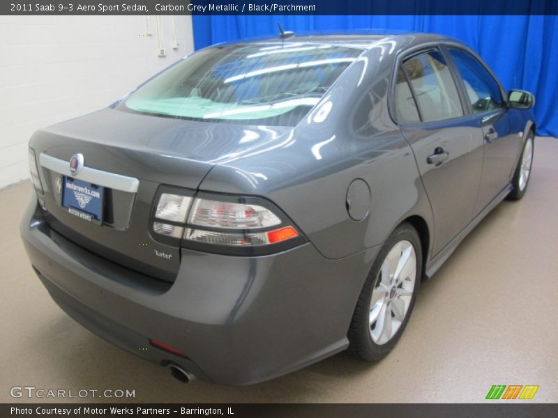 Carbon Grey Metallic / Black/Parchment 2011 Saab 9-3 Aero Sport Sedan