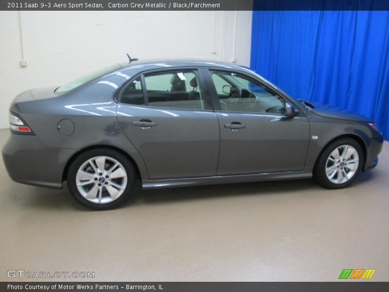 Carbon Grey Metallic / Black/Parchment 2011 Saab 9-3 Aero Sport Sedan