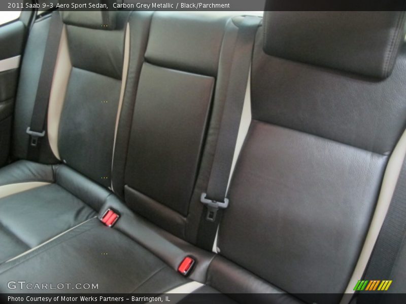 Carbon Grey Metallic / Black/Parchment 2011 Saab 9-3 Aero Sport Sedan