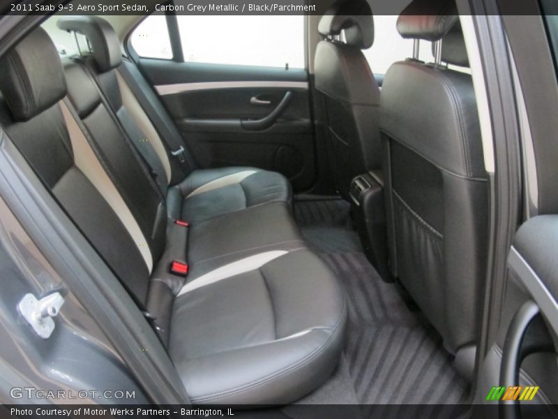 Carbon Grey Metallic / Black/Parchment 2011 Saab 9-3 Aero Sport Sedan