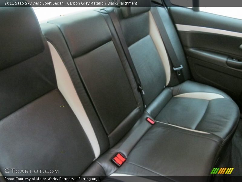 Carbon Grey Metallic / Black/Parchment 2011 Saab 9-3 Aero Sport Sedan