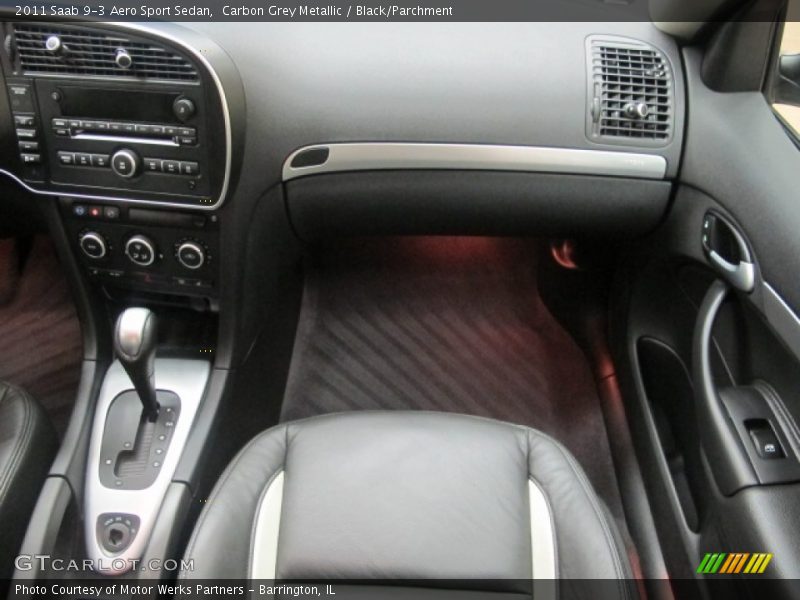 Carbon Grey Metallic / Black/Parchment 2011 Saab 9-3 Aero Sport Sedan