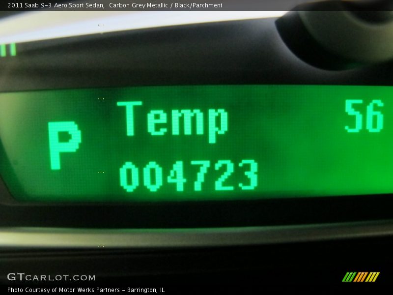 Carbon Grey Metallic / Black/Parchment 2011 Saab 9-3 Aero Sport Sedan